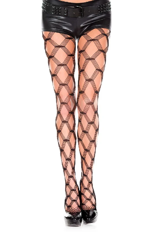 Strappy Net Pantyhose