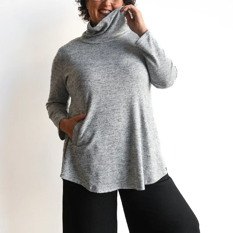 Winter Cowl Neck Tunic Top