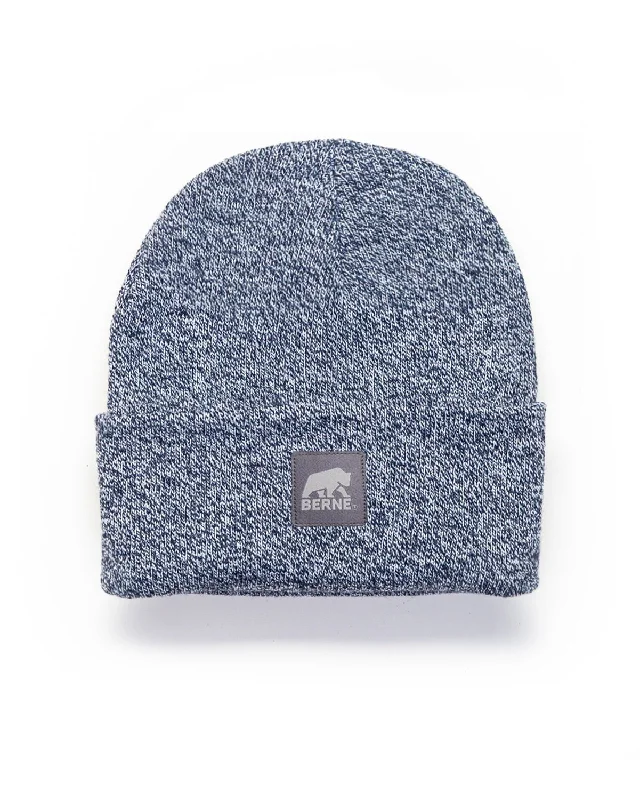 Berne Unisex Heritage Knit Cuff Blue/White 100% Acrylic Beanie Hat