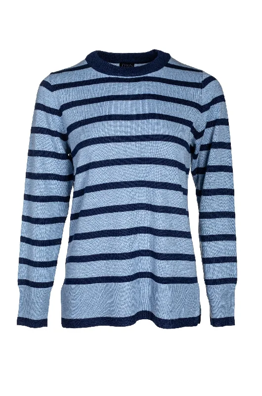 Touch of Wool Jumper | SKY/NAVY | 6313B1