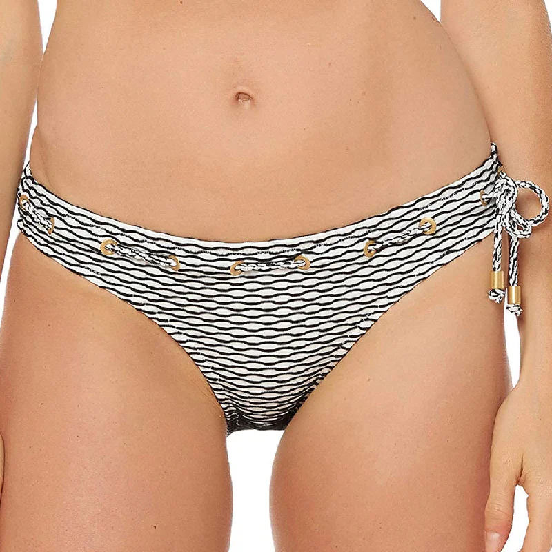 Women's�Twiggy Striped Bikini Bottoms,White/Black