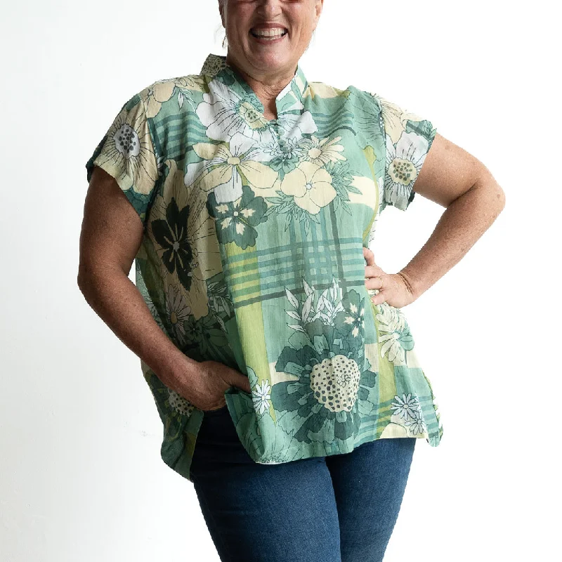 Loose Fit Cotton Tunic Top by KOBOMO - Petal and Plaid