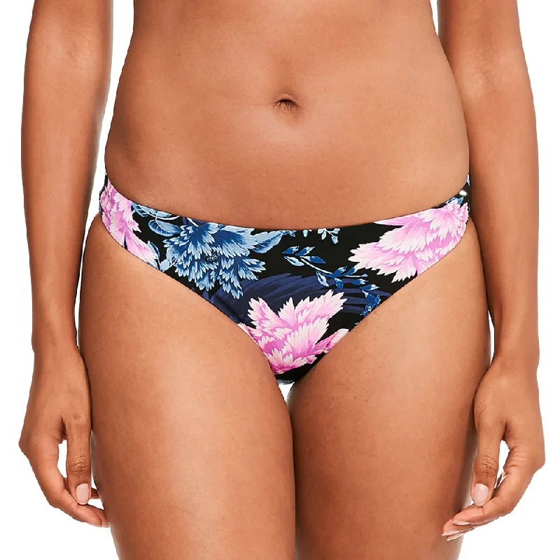 Women's Floral Bikini Bottom,Black