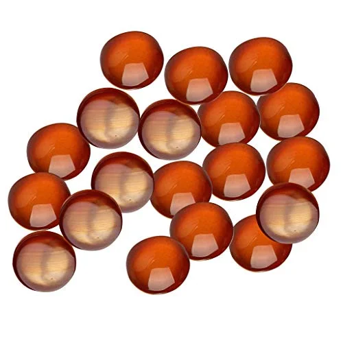 arythe 20set Natural Flatback Cabochon Gemstone Bead for DIY Jewelry Making Agate