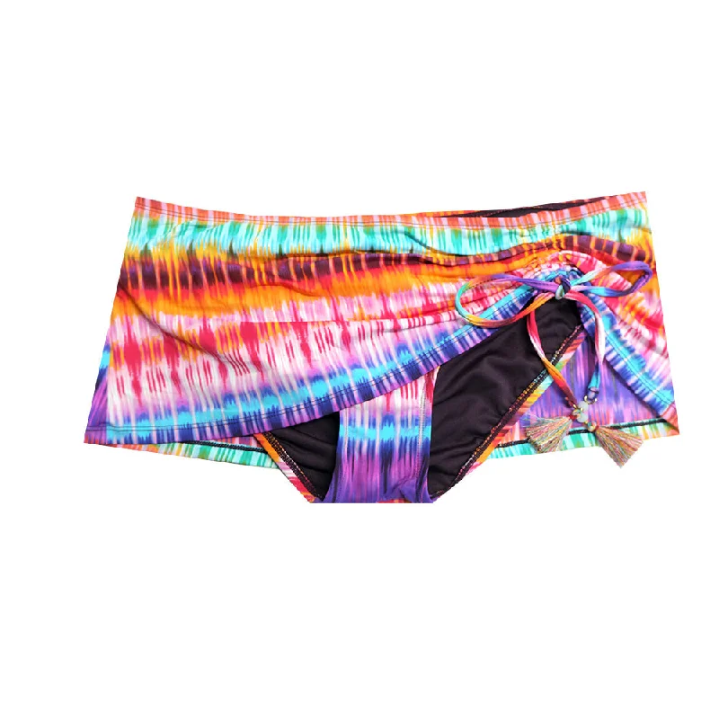 Women's Hipster Fold Over Bikini Bottom,Multi