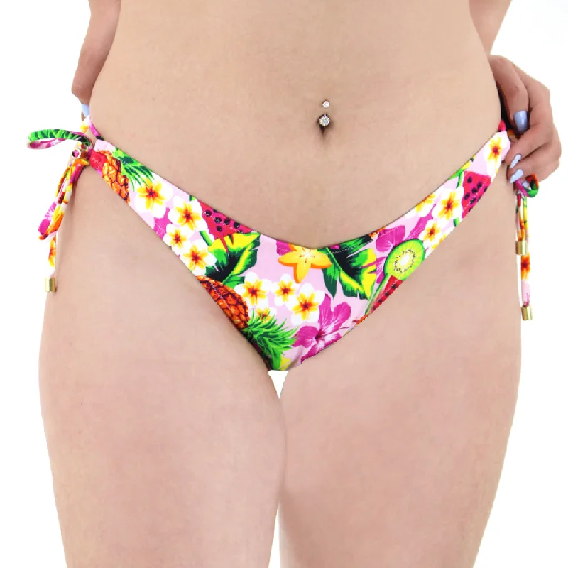 Women's Floral Tie Side Bikini Bottom,Multi