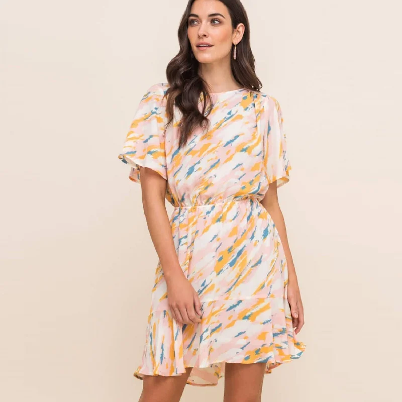 Flutter Sleeve Mini Dress