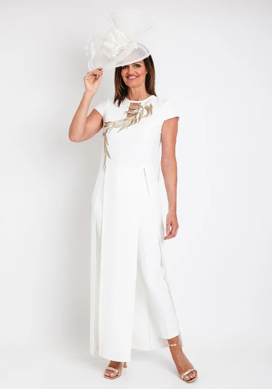 Gabriela Sanchez Long Tunic Top & Trouser Outfit, White