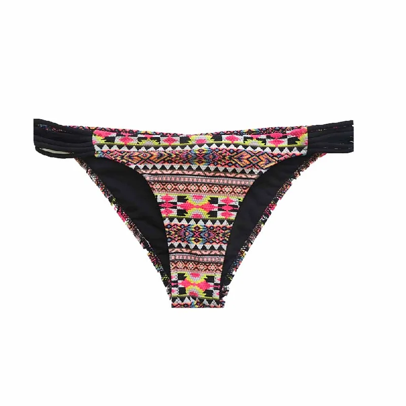 Women's 5 Srappy-Side Bikini Bottom,Multi