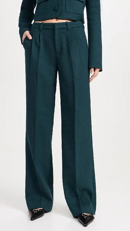 Low Favorite Pant In Juniper Houndstooth