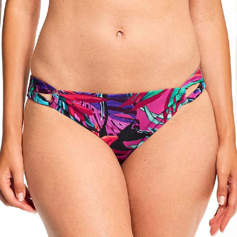 Women's Bahama Palm Loop Side Bikini Bottom,Multi