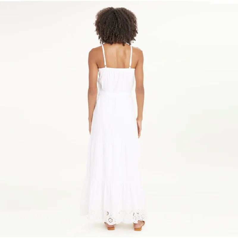 Kora Eyelet Dress (White)