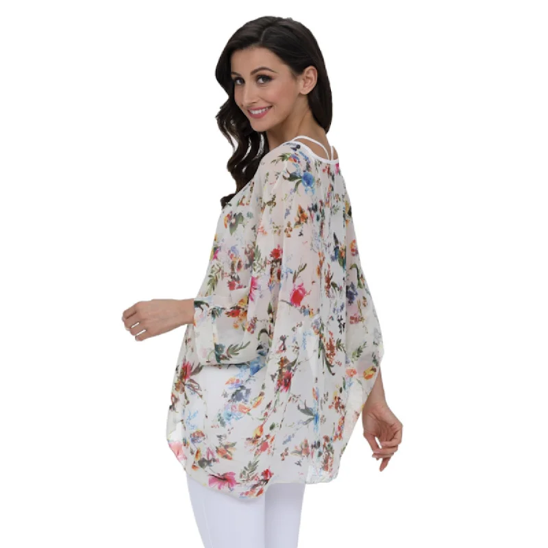 Floral Chiffon Tunic Top | CozyCouture®