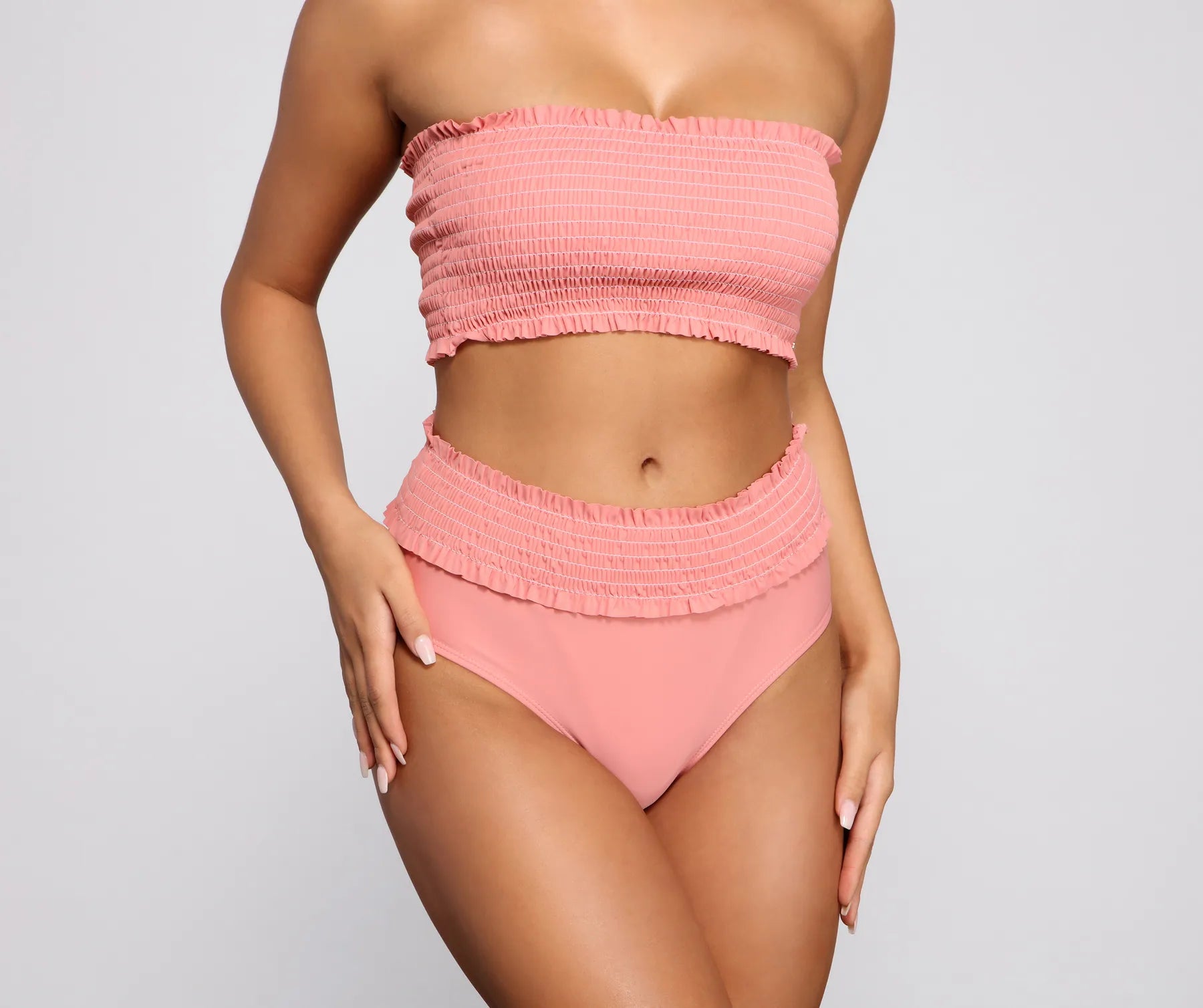 Ready For A Vacay Smocked Bikini Bottoms