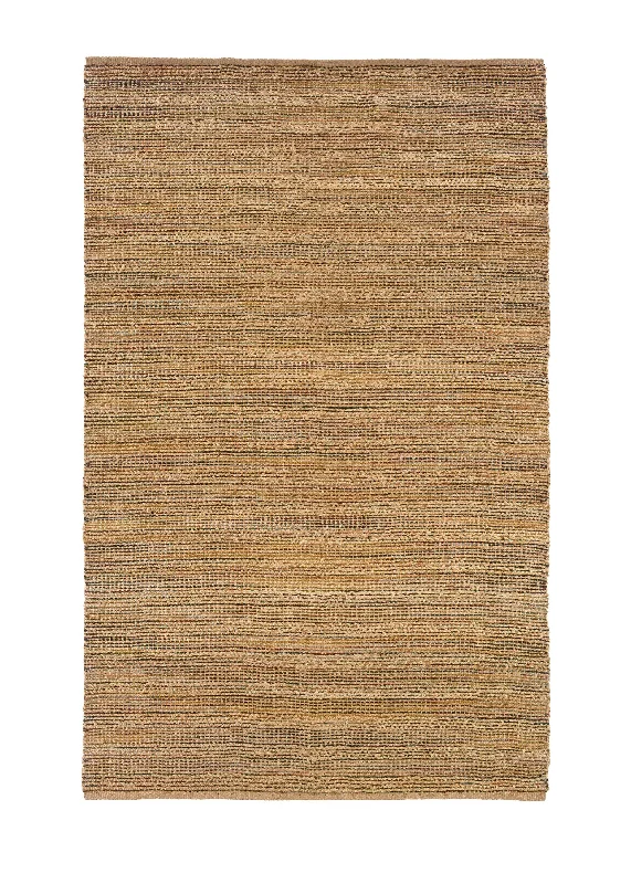 5' X 8' Brown Braided Jute Area Rug