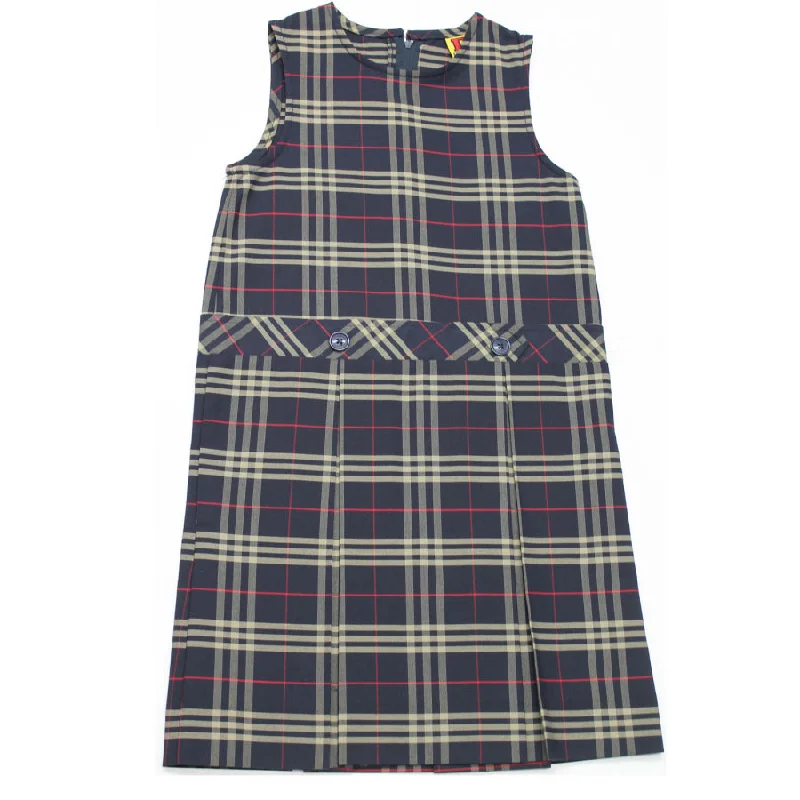 Khaki Navy Red Plaid 1c