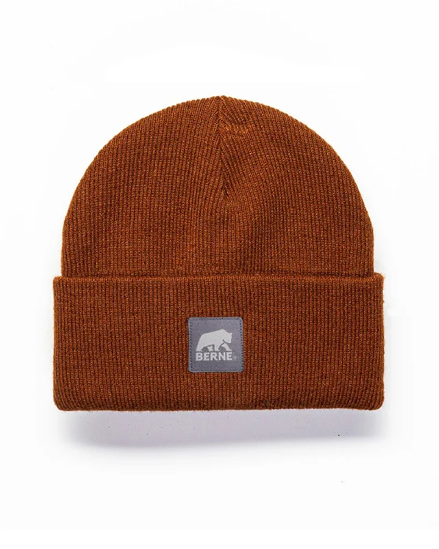 Berne Youth Unisex Heritage Knit Cuff Brown Duck 100% Acrylic Beanie Hat