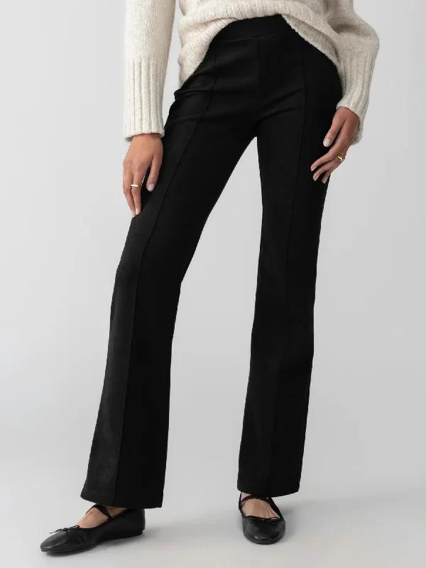 Lana Flare Semi High Rise Pant In Black