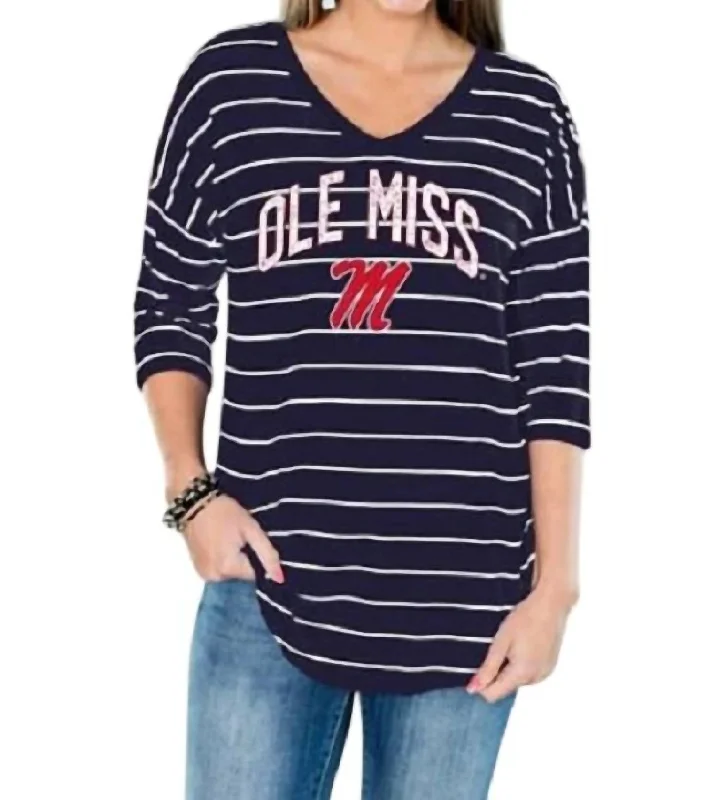 Ole Miss Fall In Line Tunic In Navy