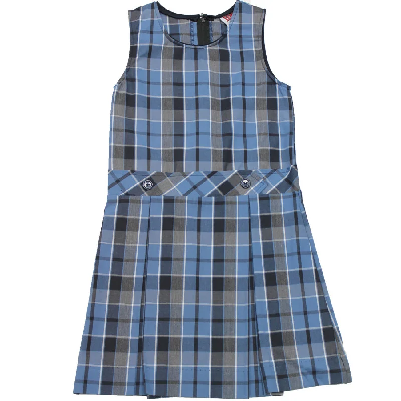 Sky Blue Grey White Plaid-59