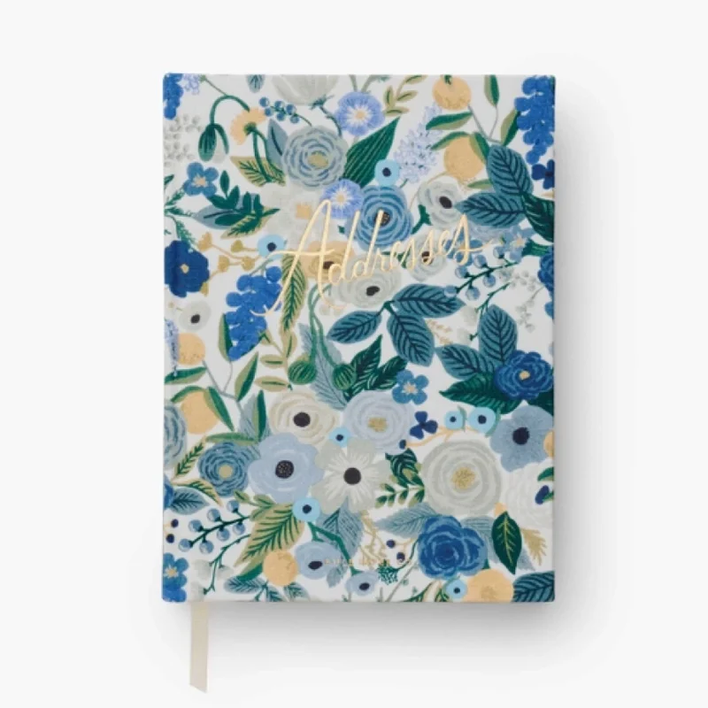 Garden Party Blue Address Book