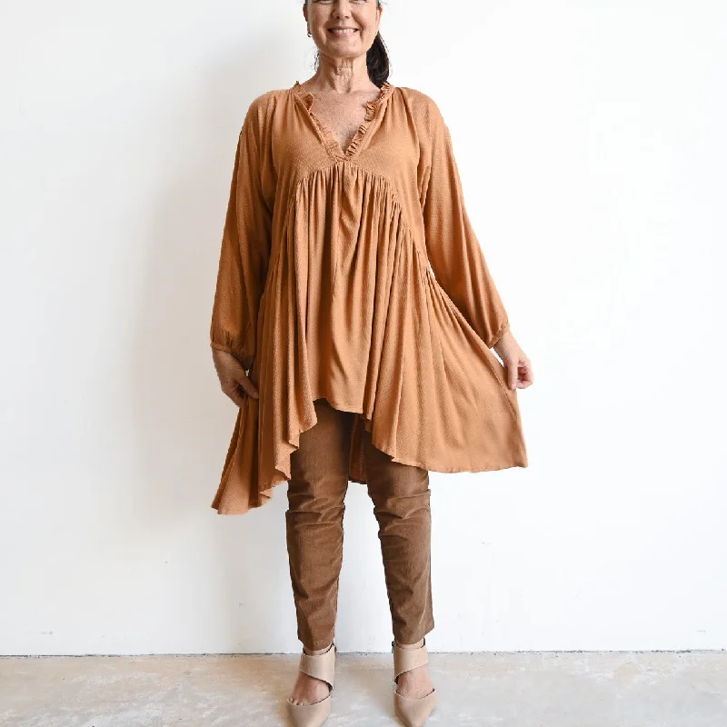 Peak-Hem Tunic Top by Escape - 3239