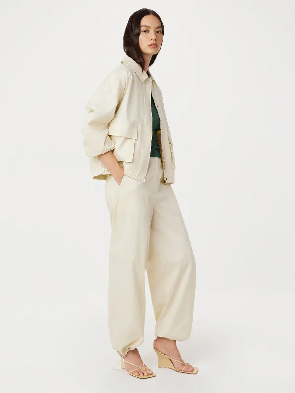 The Emma Parachute Wide Leg Pant in Fog