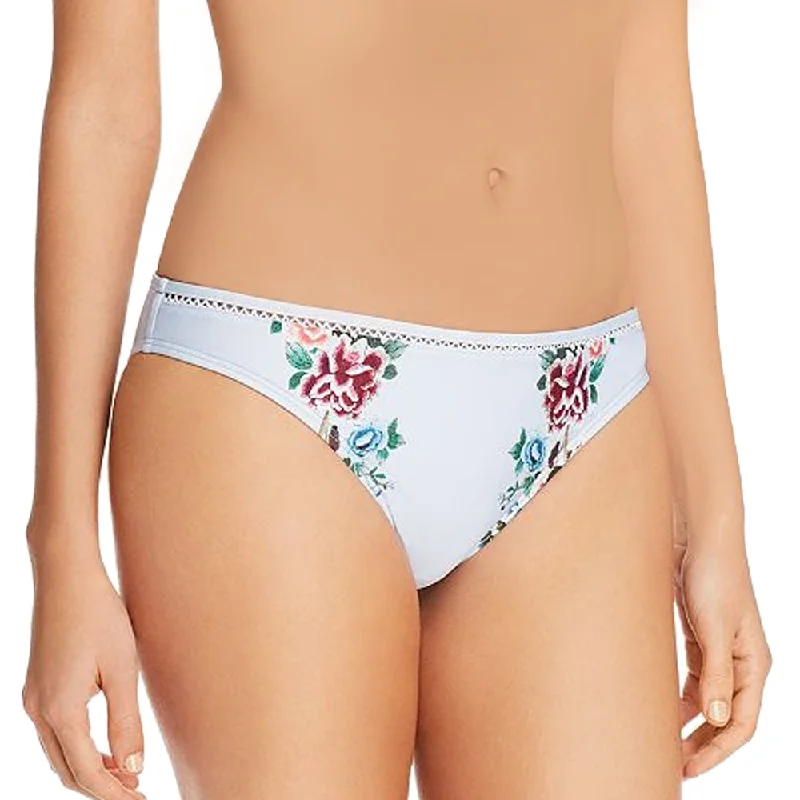 Women's Zen Garden Hipster Bikini Bottom,Light Blue