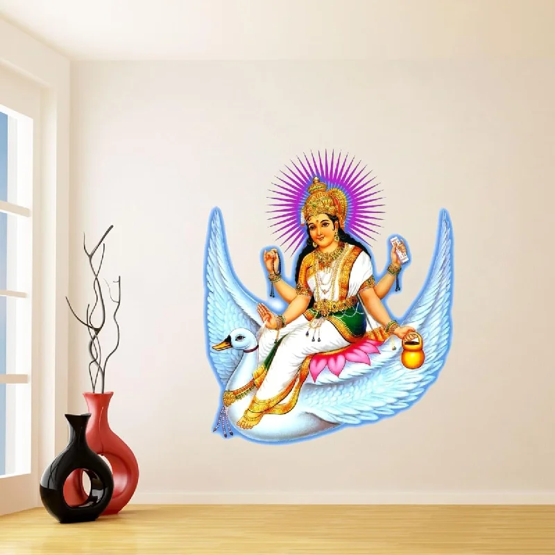 Vcreate Decor Spritual MATA Brahmani Wall Sticker & Decal,Size- 58 Cm X 48 Cm