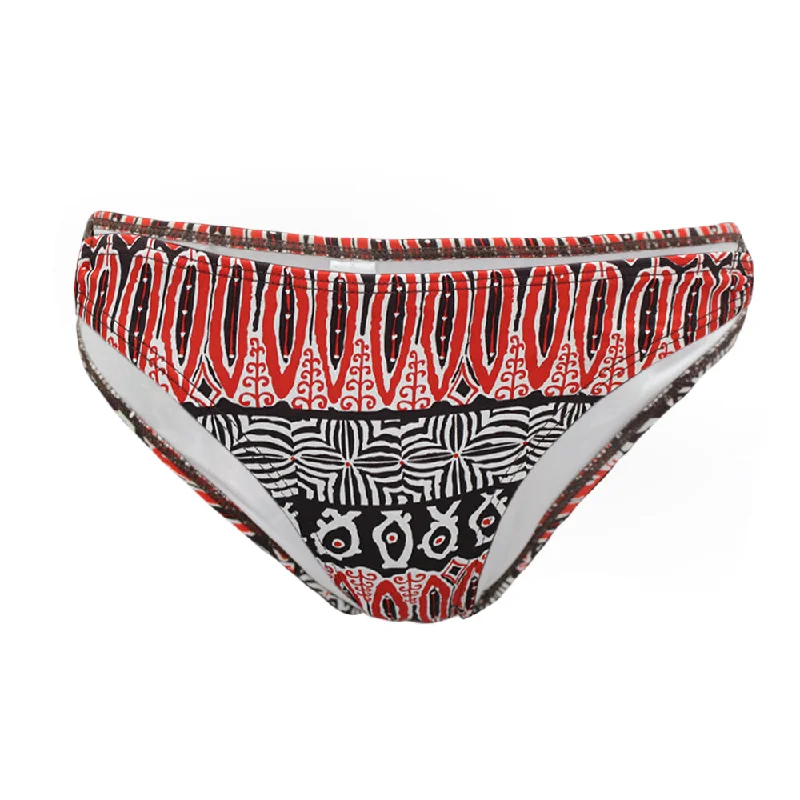 Women's Printed Ring Detail Bikini Bottom,Multi