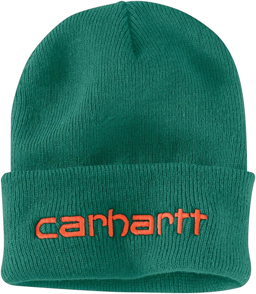 Carhartt Men's Knit Insulated Logo Graphic Cuffed Beanie