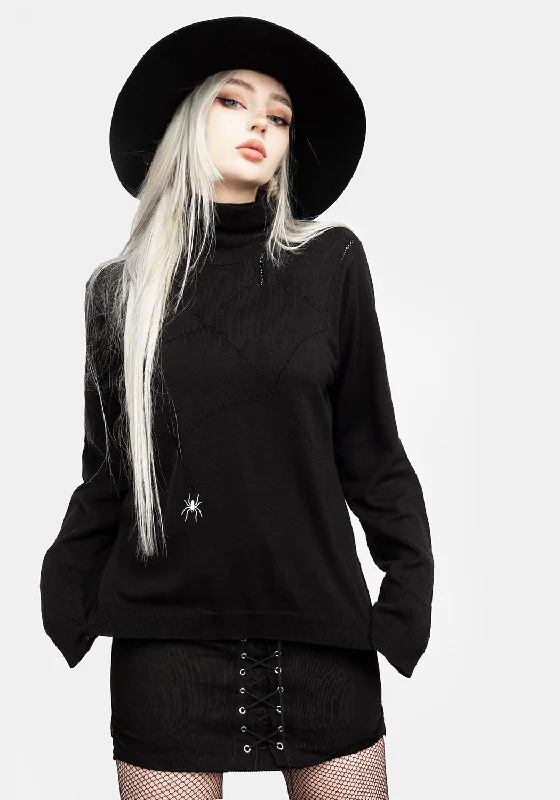 Lolth Relaxed Fit Pointelle Jumper