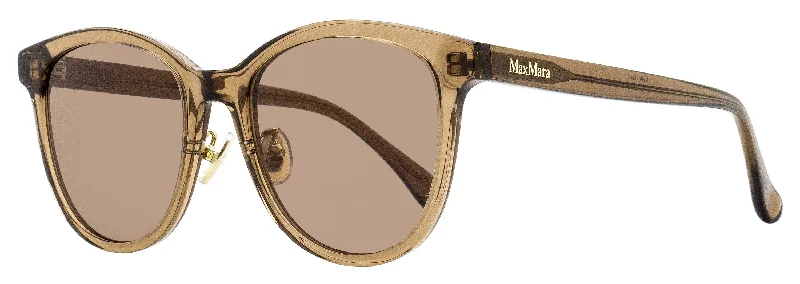 Max Mara Women's Pantos Alt Fit Sunglasses MM0107-K 45E Transparent Brown 55mm