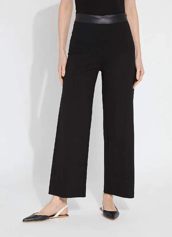 Denver Hi Waist Wide Leg Pant In Black