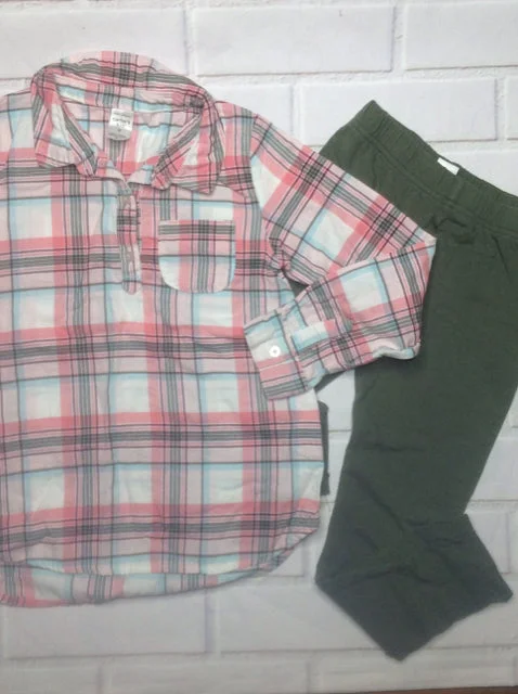 Carters Pink & Green 2 pc Set