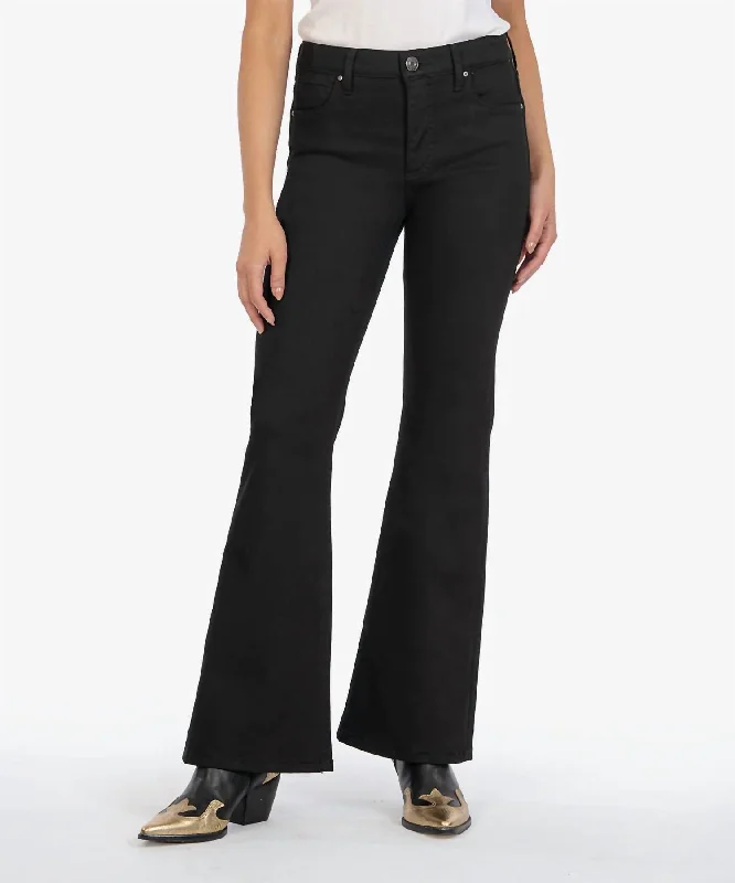 Stella Fab Ab High Waist Flare Pant In Black Wash