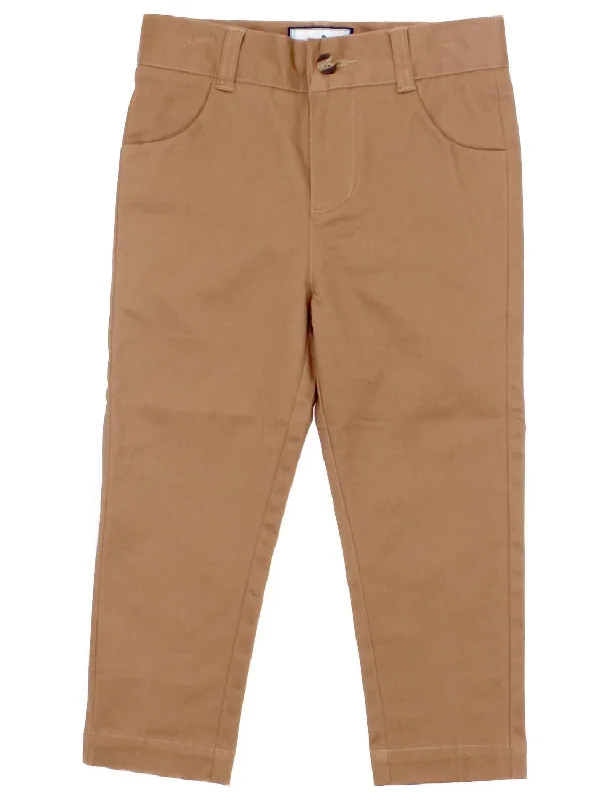 Boys Patriot Pant In Chestnut