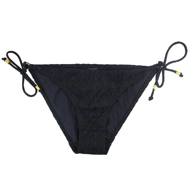 Women's Lace Bikini Bottom,Black