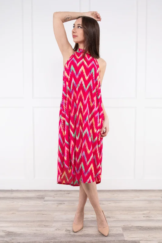 Problem Solved Women's Chevron Halter Dress