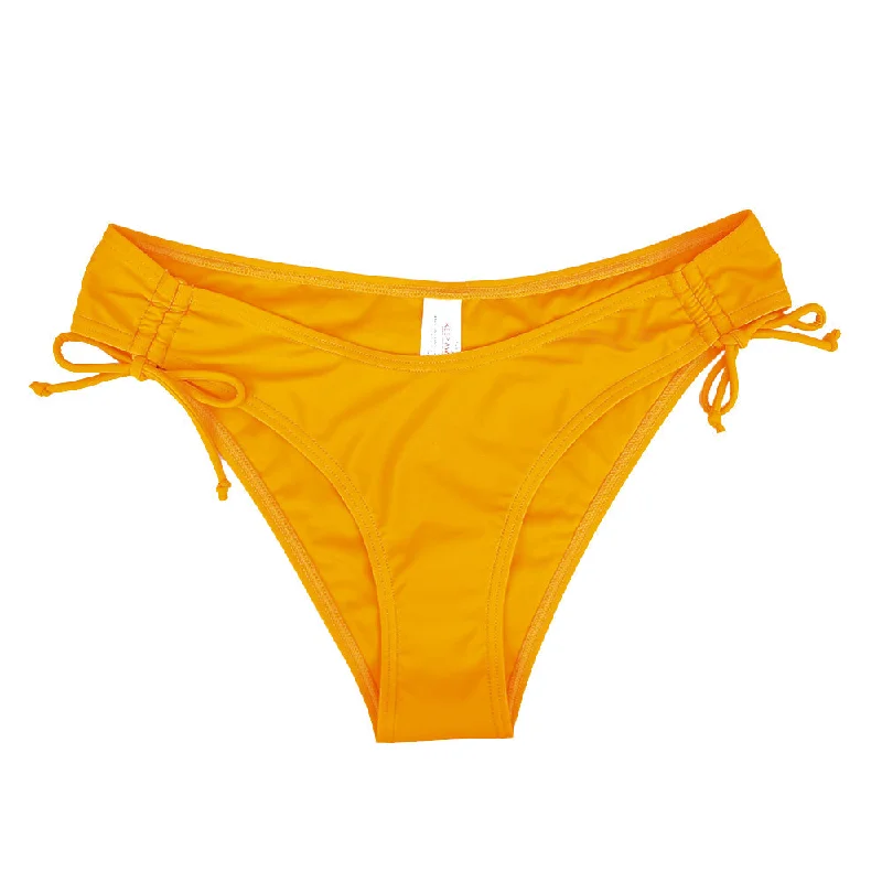 Women's Solid Bikini Bottom,Yellow