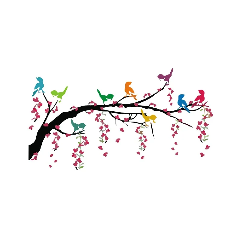 Wallzone Tree Branch Large Vinyl Wallsticker for Home Decoration ( 94 cm x 55 cm)