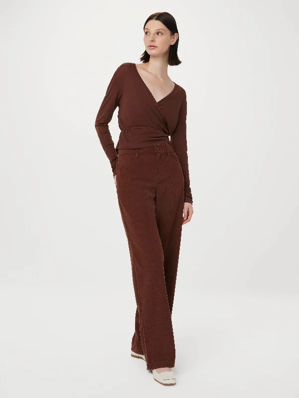 The Annie Corduroy Pant in Pinot Noir