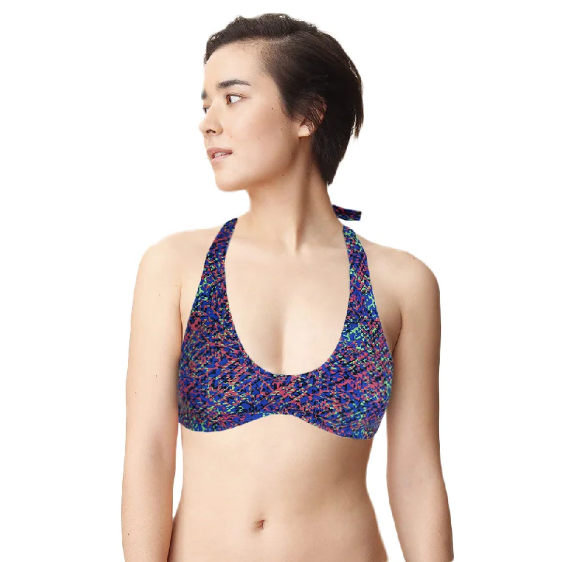 Women's Non-Padded Printed Bikini Top,Multi