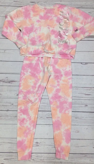 Justice Pink & Orange 2 pc Set