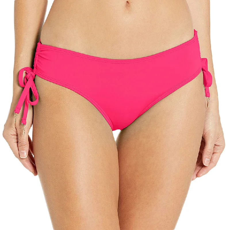 Women's Plain Solid Bikini Bottom,Fuchsia