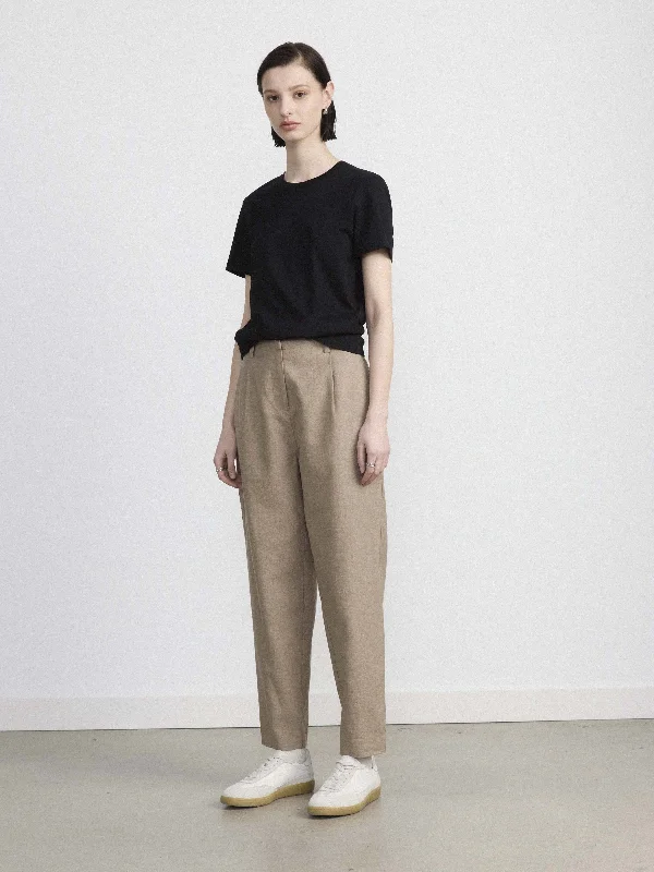 The Amelia Balloon Pant in Light Brown