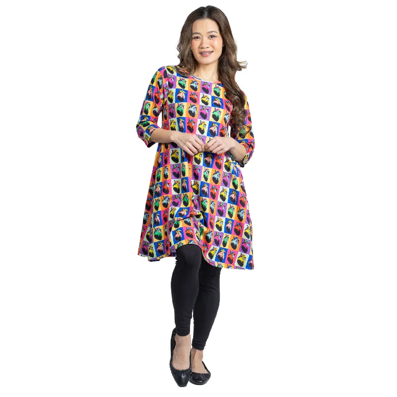 Pop Art Hearts Long Tunic