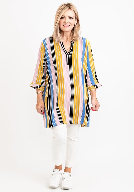 Masai Gallia Striped Tunic, Pink Multi