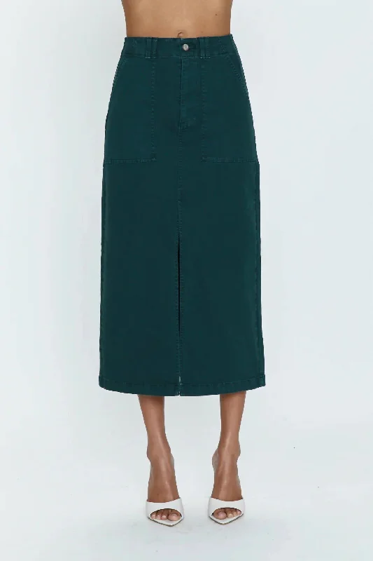 Pamela Utility Skirt In Pine