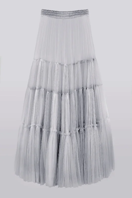 EXTRA VOLUME TIERED TULLE SKIRT